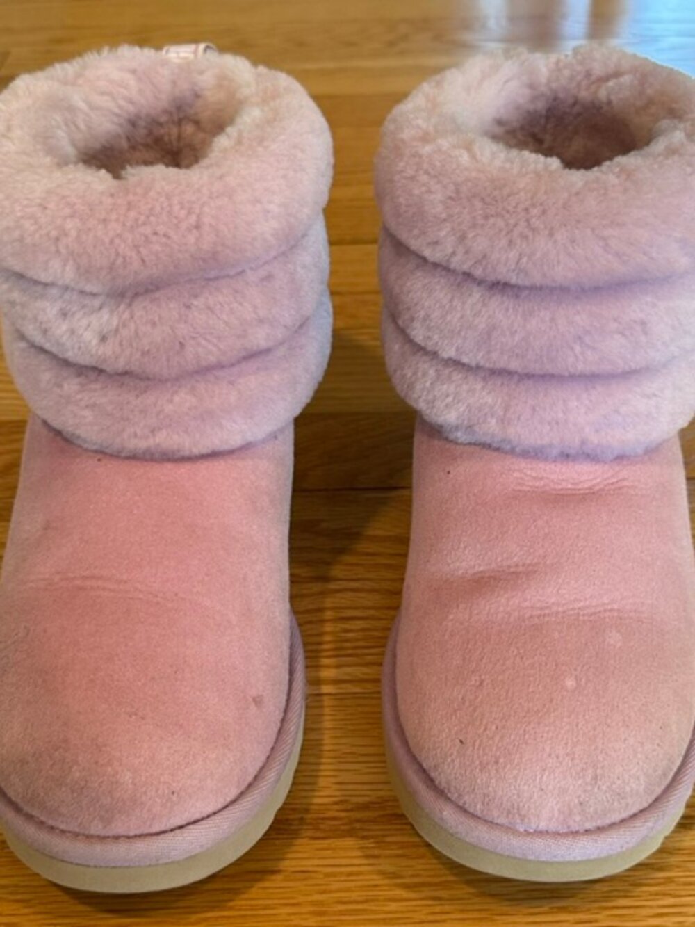 Pink UGG ankle boots, size 7 US